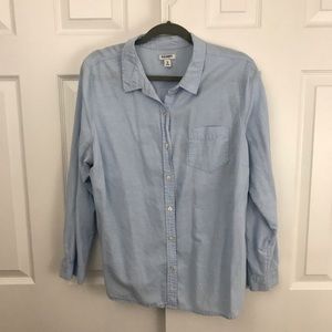 Light Blue Long Sleeve Button Down Shirt Old Navy